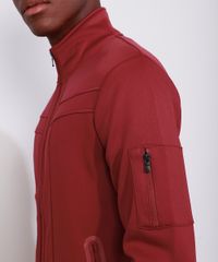 Jaqueta-Bomber-Masculina-Slim-com-Recortes-e-Bolsos-de-Ziper-Gola-Alta-Vinho-8836223-Vinho_6