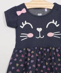 Vestido-Infantil-Manga-Curta-Gatinho-Estampado-Azul-Medio-9979702-Azul_Medio_2