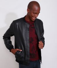 Jaqueta-Bomber-Masculina-Slim-com-Micro-Furos-e-Bolsos-Preta-9783162-Preto_6