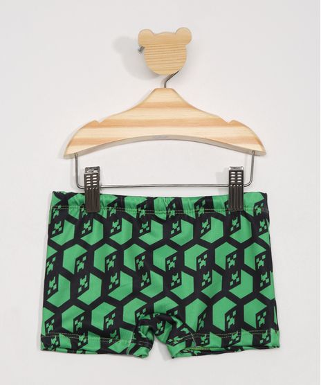 Sunga-Infantil-Boxer-Estampada-Minecraft-com-Protecao-UV50--Preta-9981083-Preto_1