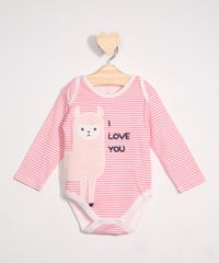 Body-infantil-Manga-Longa-Listrado-Lhama-com-Bordado-Rosa-9970952-Rosa_1