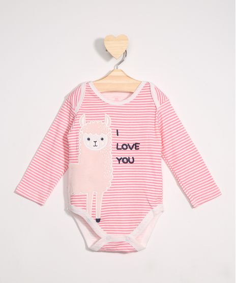 Body-infantil-Manga-Longa-Listrado-Lhama-com-Bordado-Rosa-9970952-Rosa_1