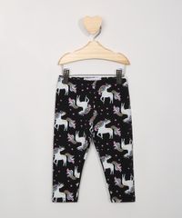 Calca-Legging-Infantil-Estampada-de-Unicornios-Preta-9982327-Preto_1