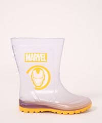 Galocha-Infantil-Grendene-Marvel-Homem-de-Ferro-Transparente---Meia-Amarela-9986776-Amarelo_2