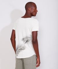 Camiseta-Masculina-Slim-Manga-Curta-Gola-Canoa-com-Linho-e-Folhagem-Off-White-9965760-Off_White_2