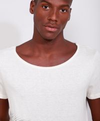 Camiseta-Masculina-Slim-Manga-Curta-Gola-Canoa-com-Linho-e-Folhagem-Off-White-9965760-Off_White_5