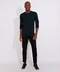 Sueter-de-Trico-Masculino-Gola-Careca-Verde-Escuro-9780961-Verde_Escuro_3