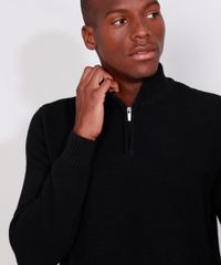 Sueter-de-Trico-Masculino-Texturizado-Gola-Alta-Preto-9790144-Preto_6