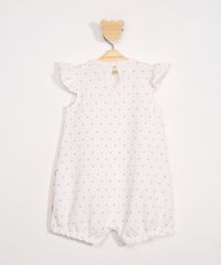 Macaquinho-Infantil-Texturizado-Estampado-de-Poa-com-Babados-Sem-Manga-Off-White-9980537-Off_White_2