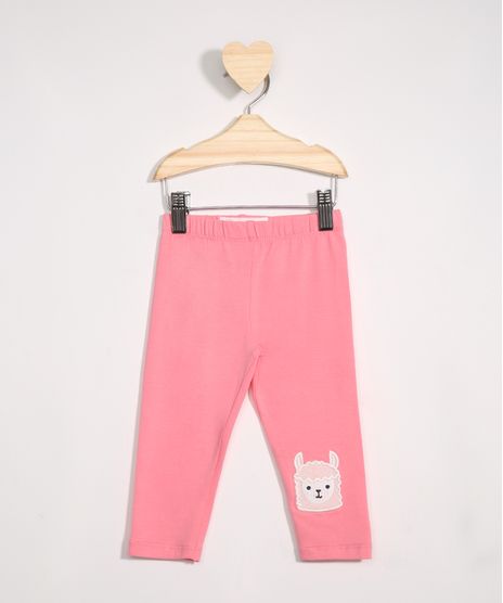 Calca-Legging-Infantil-Lhama-com-Bordado-Rosa-9970957-Rosa_1