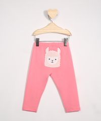 Calca-Legging-Infantil-Lhama-com-Bordado-Rosa-9970957-Rosa_2