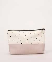 Necessaire-Feminina-Estampada-Poa-com-Recorte-Bege-9972779-Bege_1