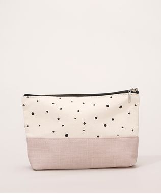 Necessaire-Feminina-Estampada-Poa-com-Recorte-Bege-9972779-Bege_1
