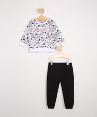 Conjunto-de-Moletom-Infantil-Blusa-Estampado-Snoopy-Off-White---Calca-Jogger-Preto-9976541-Preto_1