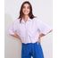 Camisa-de-Crepe-Feminina-Manga-Curta-Ampla-Cropped-com-Bolsos-Lilas-9982703-Lilas_1