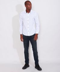 Camisa-Masculina-Slim-Estampada-Mini-Print-Floral-Manga-Longa-Branca-9947660-Branco_3