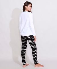 Pijama-de-Fleece-Feminino-Manga-Longa-Panda-com-Bolso-Canguru-e-Poa-Branco-9974104-Branco_4