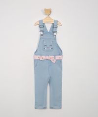 Macacao-Jeans-Infantil-com-Bordado-de-Gatinho-e-Faixa-Azul-Claro-9978682-Azul_Claro_1
