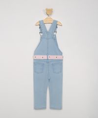 Macacao-Jeans-Infantil-com-Bordado-de-Gatinho-e-Faixa-Azul-Claro-9978682-Azul_Claro_2