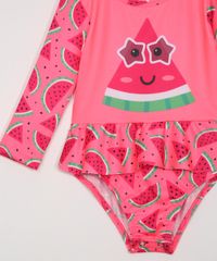 Maio-Body-Infantil-Estampado-de-Melancia-com-Babado-e-Protecao-UV50--Manga-Longa-Rosa-9980993-Rosa_4
