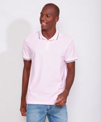 Polo-de-Piquet-Masculina-Basica-Comfort-Manga-Curta-Rosa-Claro-9842591-Rosa_Claro_1