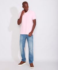 Polo-de-Piquet-Masculina-Basica-Comfort-Manga-Curta-Rosa-Claro-9842591-Rosa_Claro_3