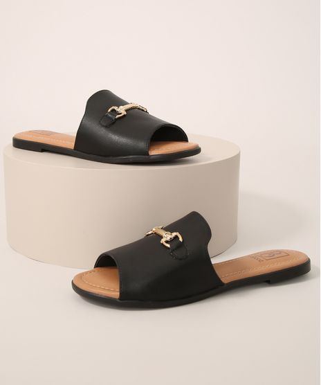 Rasteirinha-Feminina-Bebece-com-Fivela-Preta-9988053-Preto_1