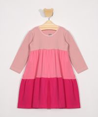 Vestido-Infantil-Basico-Manga-Longa-com-Recorte--Rosa-9981647-Rosa_1