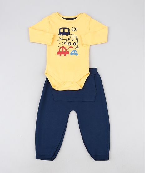Conjunto-Infantil-Body-Amarelo-Carrinhos-Manga-Longa---Calca-com-Bolso-Canguru-Azul-Marinho-9929728-Azul_Marinho_1