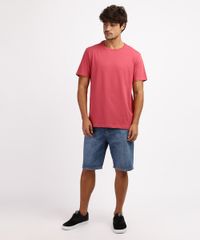 Camiseta-Masculina-Basica-Manga-Curta-Gola-Careca-Rosa-Escuro-9947820-Rosa_Escuro_3