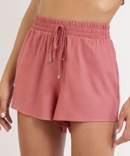 Short-Feminino-com-Cordao-Cintura-Media-Rosa-Escuro-9923969-Rosa_Escuro_1
