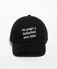 Bone-Feminino-Mindset-Obvious-Aba-Curva-com-Bordado--Eu-Pago-a-Internet-pra-Isso--Preto-9993407-Preto_2