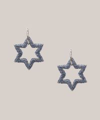 Brinco-Feminino-Estrela-de-6-Pontas-com-Strass-Prateado-9980629-Prateado_3