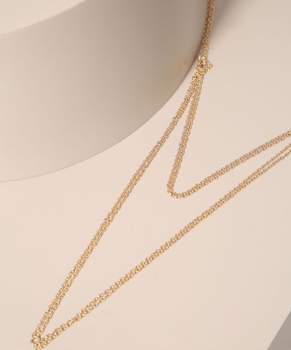 Body Chain Feminino Dourado Único