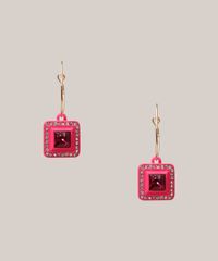 Brinco-de-Argola-Feminino-com-Pingente-Quadrado-de-Strass-Dourado-9980638-Dourado_3