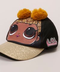Bone-Infantil-LOL-Surprise-com-Pompons-e-Glitter-Preto-9947996-Preto_2