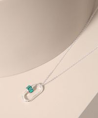 Colar-Feminino-com-Pingente-de-Mosquetao-Prateado-9980632-Prateado_1