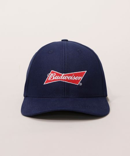 Bone-Masculino-Aba-Curva-com-Bordado-Budweiser-Azul-Marinho-9981610-Azul_Marinho_1