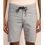 Bermuda-de-Sarja-Masculina-Slim-com-Cordao-Cinza-Mescla-9980471-Cinza_Mescla_1