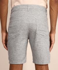 Bermuda-de-Sarja-Masculina-Slim-com-Cordao-Cinza-Mescla-9980471-Cinza_Mescla_2
