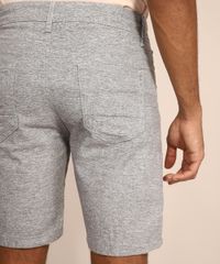 Bermuda-de-Sarja-Masculina-Slim-com-Cordao-Cinza-Mescla-9980471-Cinza_Mescla_4