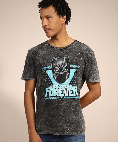Camiseta-Masculina-Manga-Curta-Marmorizada-Pantera-Negra-Gola-Careca-Preta-9985061-Preto_1