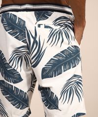 Bermuda-Masculina-de-Sarja-Reta-Estampada-de-Folhagem-Off-White-9980958-Off_White_4