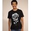 Camiseta-Masculina-Manga-Curta-Caveira-com-Rosa-Gola-Careca-Preta-9981620-Preto_1