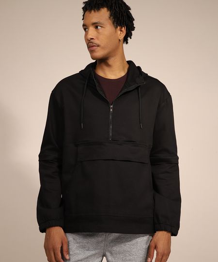 Blusa-de-Sarja-Masculina-com-Capuz-e-Manga-Removivel-Preta-9983004-Preto_1