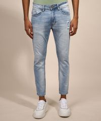 Calca-Jeans-Masculina-Skinny-Cropped-Destroyed-Azul-Claro-9982497-Azul_Claro_1