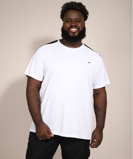 Camiseta-Masculina-Plus-Size-Esportiva-Ace-com-Recorte-Manga-Curta-Gola-Careca-Branca-9953291-Branco_1
