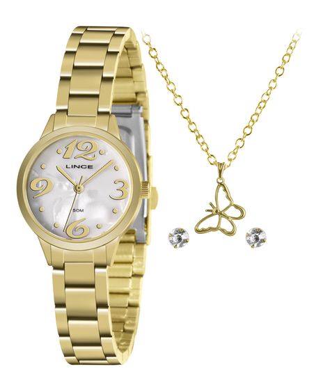 Kit-de-Relogio-Analogico-Lince-Feminino---Brinco---Colar---LRGH147L-KY42B2K-DOURADO-9983792-Dourado_1