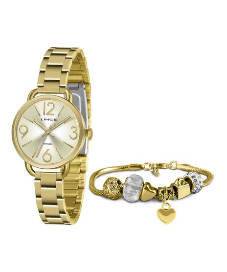 Kit-de-Relogio-Analogico-Lince-Feminino---Pulseira--LRGH148L-KY44C2KX-DOURADO-9983794-Dourado_1