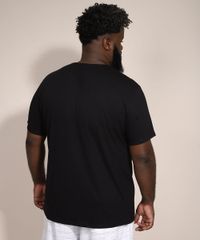 Camiseta-Masculina-Plus-Size-Manga-Curta-Caveira-e-Rosa-Gola-Careca-Preta-9990444-Preto_4